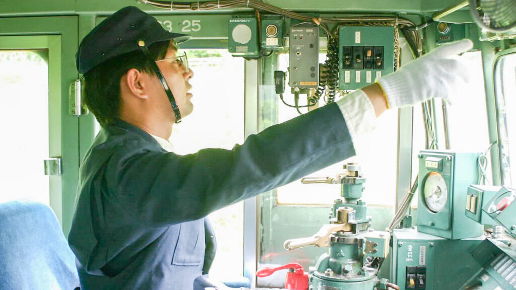 電気機関車の運転体験