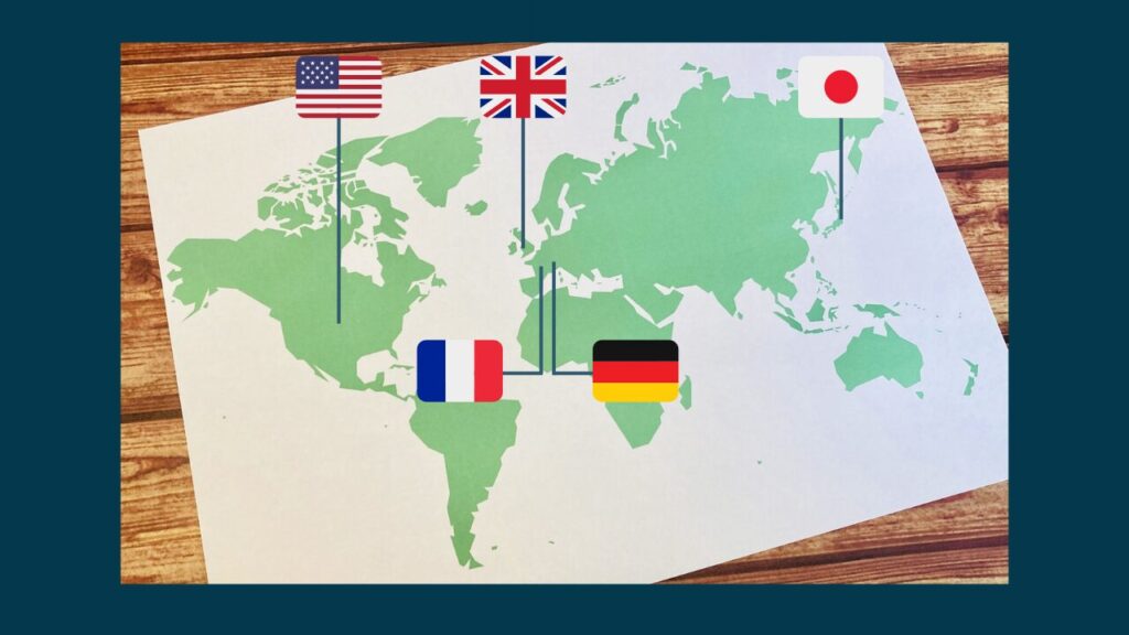 訪問国 アメリカ イギリス フランス ドイツ